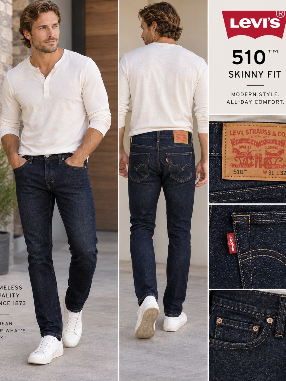 Levi’s 510 Skinny Fit Men’s Jeans Dark Indigo W31 L32